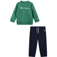 Champion Jogginganzug ICONS CONTRAST Toddler Terry Crewneck Sweatsuit (2-tlg), 2-teiliges Set, aus Baumwolle und Polyester, bequeme Passform