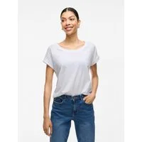 Vila Rundhalsshirt VIDREAMERS NEW PURE T-SHIRT/SU-NOOS Baumwollmischung, regular fit