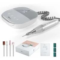 JCMaster Maniküre-Pediküre-Set TouchPro+ Nagelfräser 35000RPM mit Aufsätze Bits, Profi Nagel Fräsmaschine für Gelnägel, Acrylnägel, Kunstnägel