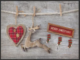 Fussmatte Merry Christmas 4903 | Größe: 60 cm x 45 cm