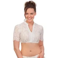 Spieth & Wensky Dirndlbluse Dirndlbluse - MELLINGEN - creme, schwarz