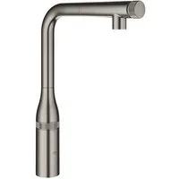 Grohe Küchenarmatur Essence Smart Control, L-Auslauf herausziehbarer Mousseur, Laminarstra