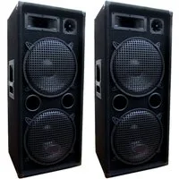 DSX DSX Line 2 x 1200 Watt PA Party DJ Disco Lautsprecher Boxen 3 Wege Party-Lautsprecher (1200.00 W)