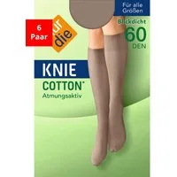 Nur Die Kniestrümpfe Kniestrümpfe Cotton 60 DEN (6-Paar)