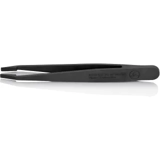KNIPEX Kunststoffpinzette ESD, schwarz - 920904ESD