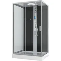 Sanotechnik Komplettdusche BOSTON, BxT: 120x90 cm, Einscheibensicherheitsglas