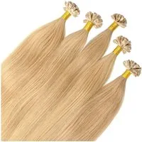 hair2heart Echthaar-Extension Premium Remy Bonding Extensions #9/31 Lichtblond Gold-Asch 40cm