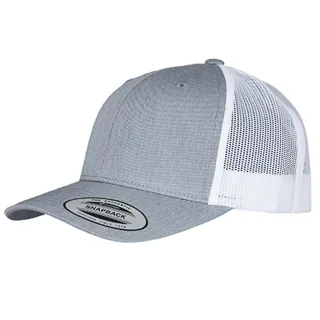 Flexfit - Trucker Cap Zweifarbig (Grau meliert/Weiß)