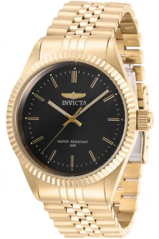 Invicta Specialty 29383 Herrenuhr - Quarzwerk - Edelstahl mit grauem Zifferblatt - 43 mm