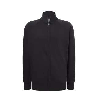 JHK - Sweatshirt Durchgehender Reißverschluss für Herren/Damen Unisex (Holzkohle)