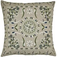 Marrakesch Orient & Mediterran Interior Zierkissen Boho Kissenbezug Lodge handgefertigt aus Baumwolle in Grün 50 x 50 cm, (1 St)