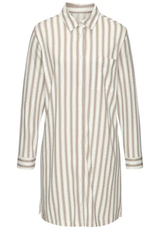 LASCANA - Vivance Dreams VD Nachthemd brown stripe - Gr. - 38