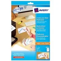 Avery Zweckform Formularblock 100x Lernkarten bedruckbar für A4 Drucker, Karteikarten Lern-Zettel für Uni Schule