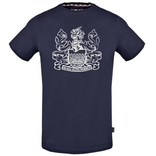 Aquascutum Aldis Wappen Marineblau T-Shirt
