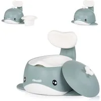 Chipolino Töpfchen Töpfchen Wal Innenbehälter, Toilettentrainer Deckel Rückenlehne 15 kg