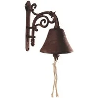 degawo Dekohänger degawo Türglocke Landhaus Gusseisen Blume Lilie antik braun Blickfang (1 x Türglocke)