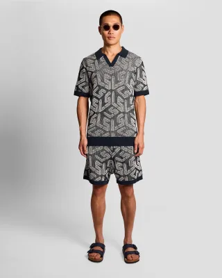 Emblem Rippstrick-Strandshorts