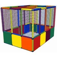 move and stic Bällebad BALLCENTER Kugelbad Ballebad ohne Boden Bällepool, (komplettes Spielset ohne Bälle), erweiterbar, umbaubar, Made in Germany