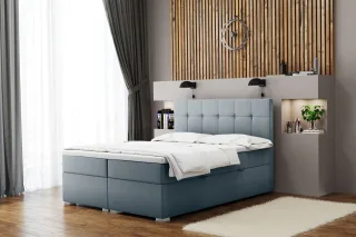 Boxspringbett Schlafzimmerbett ABELT 140x200cm in div. Farbvarianten