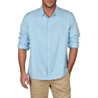 riverso Langarmhemd Herren Leinen Hemd RIVFabrizio Regular Fit (1-tlg)