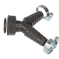tecuro Siphon Doppel Geräteanschlusstülle 1 Zoll ÜWM x Tüllen 19-23 mm Spülensiphon
