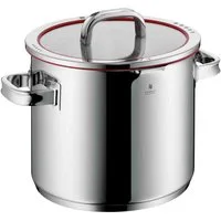 WMF Gemüsetopf Function 4, Induktionstopf spülmaschinengeeignet, Cromargan® Edelstahl Rostfrei 18/10 (2-tlg), wärmereduzierende Griffe, mit 4 Abgießfunktionen, Innenskalierung