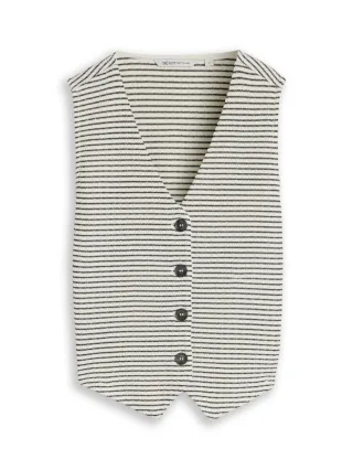 TOM TAILOR Denim - Blazer-Weste beige - Gr. - XS