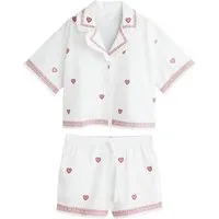 Next Pyjama Pyjama-Set mit geknöpftem Oberteil und Shorts (2 tlg)