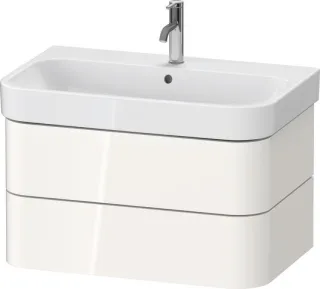 Duravit Happy D.2 Plus Waschtischunterbau wandhängend Weiß Hochglanz 775x490x415 mm - HP438702222000 HP4387022220000