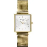ROSEFIELD Quarzuhr ROSEFIELD Damenuhr Boxy 24mm Goldfarben