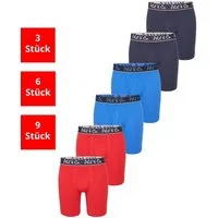 Phil & Co. Langer Boxer Long Boxer Briefs - langes Bein - Jersey - ohne störendes Etikett (6-St) Retroshorts Boxershorts Multipack Mehrpack Baumwolle Herren 6-Pack