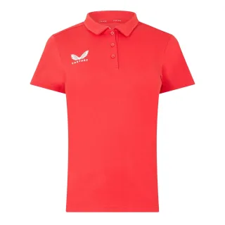 Castore - Poloshirt für Damen, Mit Kragen (Rot)