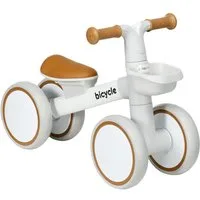 AIYAPLAY Laufrad Kinder ab 1 Jahre Baby bis 20 kg Lauflernrad 7 Zoll, Kleinkind Spielzeug, braun+weiß, 56 x 27 x 39 cm