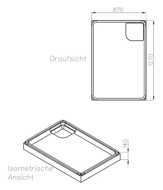 Neuesbad Wannenträger für Kaldewei Superplan NEU 130x90x2,5 SD 25767