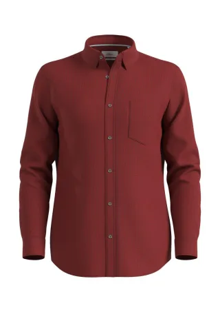 s.Oliver Red Label - Slim: Hemd aus Baumwollstretch rot - Gr. - XL