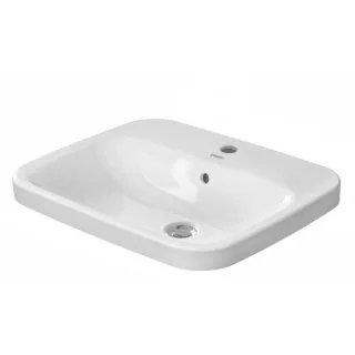 Duravit DuraStyle Einbau Waschtisch 0374560000 56 x 45,5 cm, weiss, Einbau von oben, 1 Hahnloch