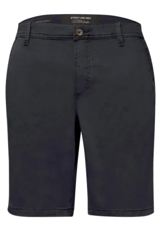 Street One - Chino Shorts im Regular Fit mit Taschen blau - Gr. - 29