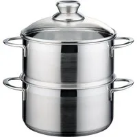 GSW Dampfgartopf Mirage, Edelstahl 18/8 (1-tlg), Dampfkochtopf, Ø 18 cm, Induktion
