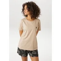 Aniston CASUAL T-Shirt mit aufgestickter Palme