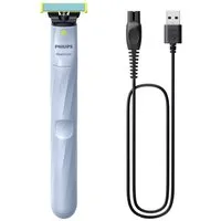Philips Elektrorasierer Philips Bodycare OneBlade 1st Shave QP1324/20 Nassrasierer Himmelblau