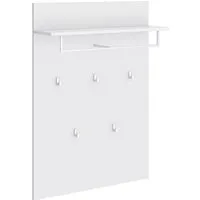doporro Wandgarderobe Garderobenpaneel mit 5 Haken 108*78*21.6cm Gabo-01, mit Ablage