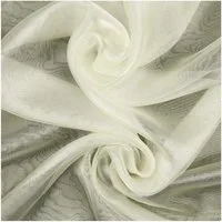maDDma Stoff Organza Tüll Kostümstoff Chiffon Floristik 1 x 1,4 m Meterware, creme