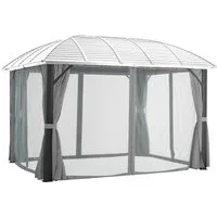 KONIFERA Pavillonseitenteil Insektenschutznetz Juno, passend für Pavillon Juno 420x300 cm