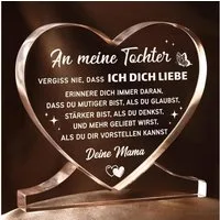 LuxusKollektion Acrylglasbild Acrylherz Mutter Tochter Geschenk Deko