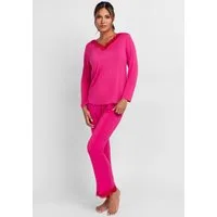 Dorina Pyjama Origins (2 tlg) Spitze, weich, Langarm, bequem, feminin