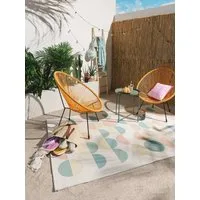 benuta Outdoorteppich Candy, rechteckig, Höhe: 5 mm, In- & Outdoorteppich, Robust für Garten, Terrasse, Balkon, Küche
