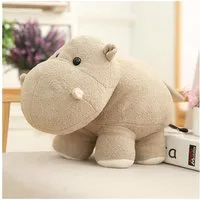LuxusKollektion Kuscheltier Nilpferd Kuscheltier Stofftier Plüschtier 20 cm Nilpferd Hellbraun