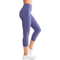 Yvette 3/4-Leggings Damen Capri Sporthose mit Tasche hohe Taille Blickdich, E110610A21