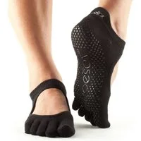 ToeSox Sportsocken Full-Toe Bellarina Black Gr. L