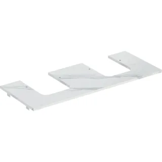 Geberit ONE Waschtisch-Platte, Ausschnitt rechts und links, für Aufsatzwaschtisch Schalenform 505175001